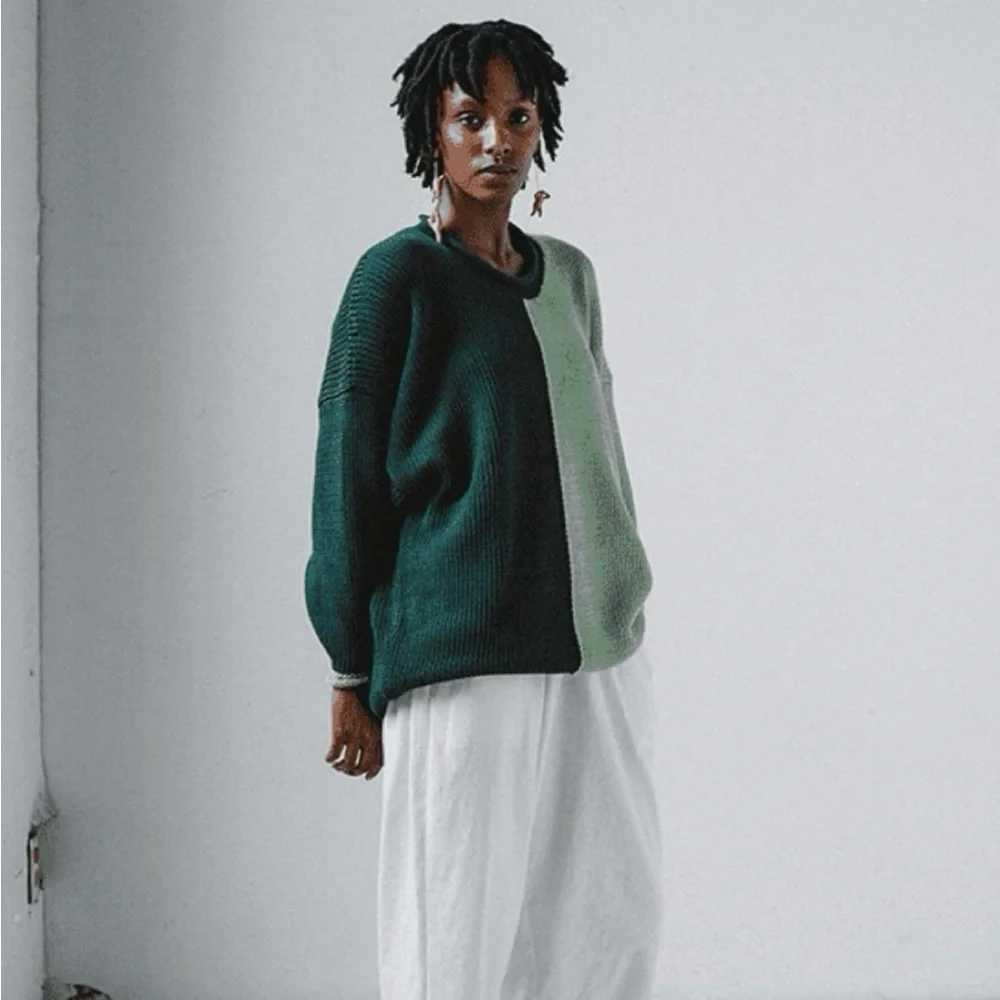 Aliya Wanek cotton Leal sweater - Picture 2 of 6